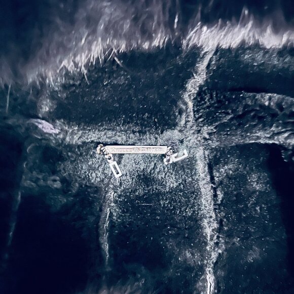 Knoles & Carter London Black Leather Coat, Fur-Lined Hood Winter Jacket Women's - Picture 8 of 10